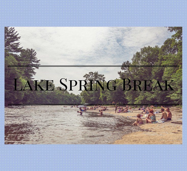 lake fun inflatables, lake spring break ideas, spring break cheap, fun spring break ideas on a budget, spring break on a lake