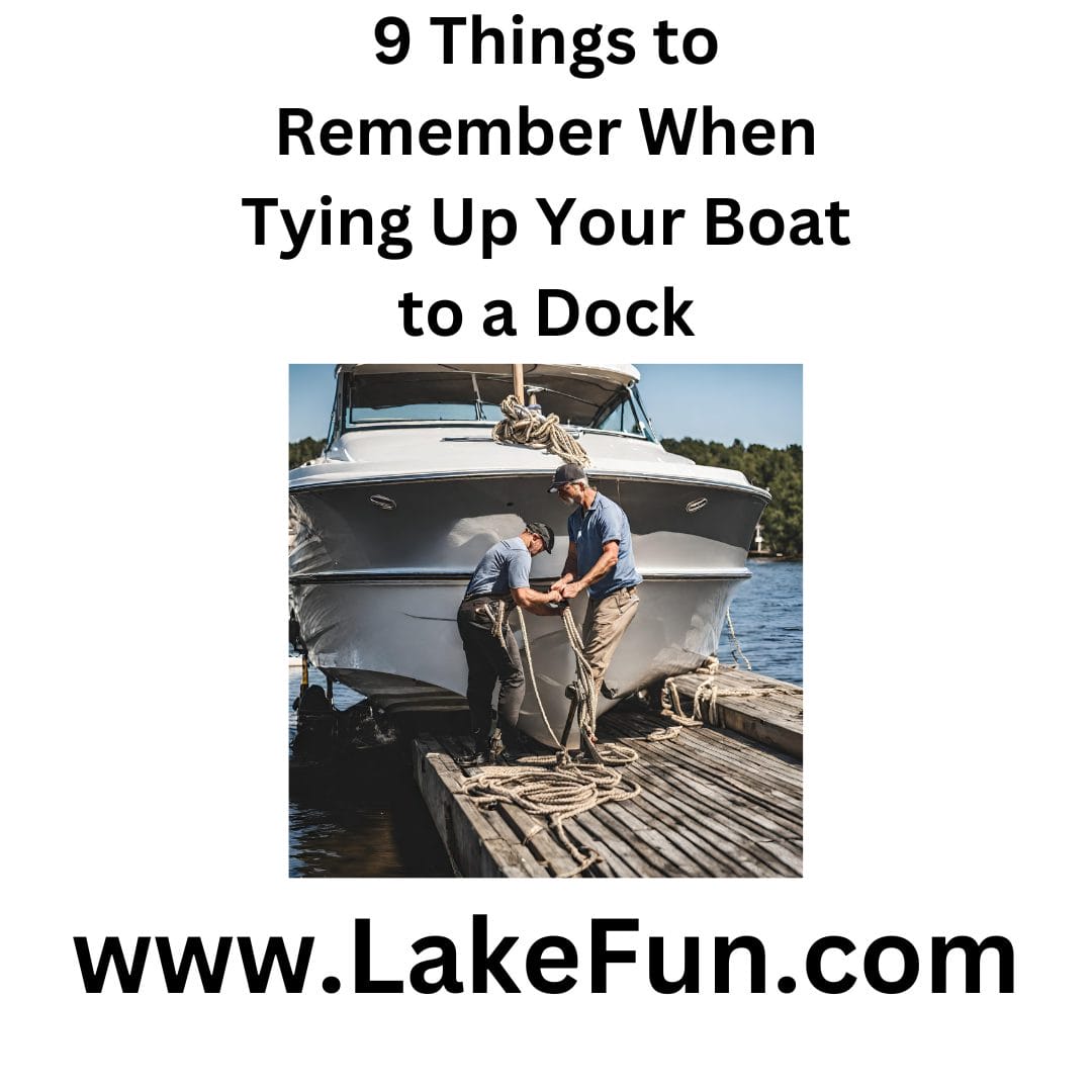 9 Things to Remember When Tying Up Your Boat to a Dock