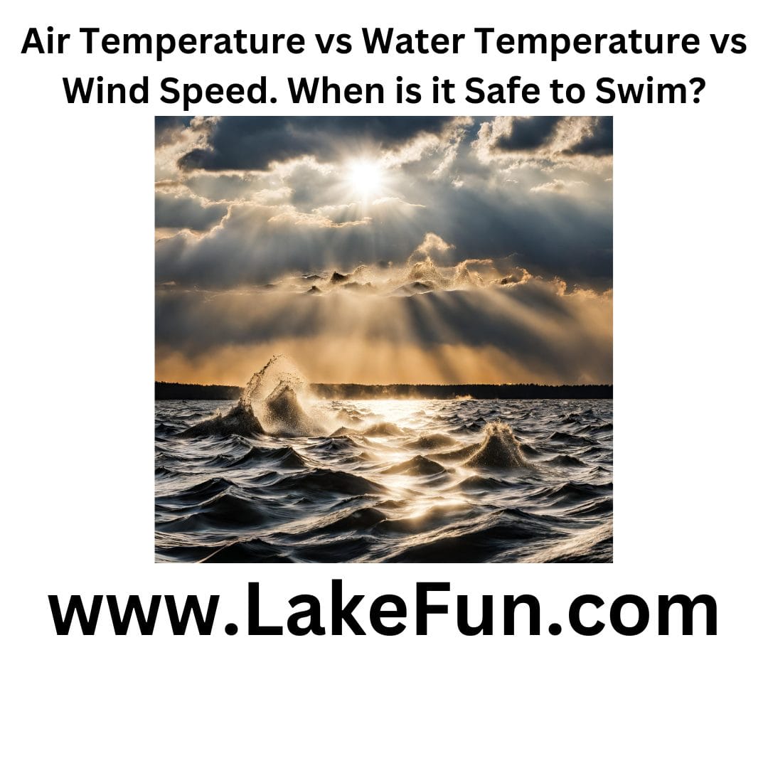 Air Temperature vs Water Temperature vs Wind Speed. When is it Safe to Swim